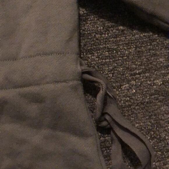 Athleta Brand Studio Cinch Sweatshirt Dress Herb Olive Green Women's size Small - Picture 4 of 5